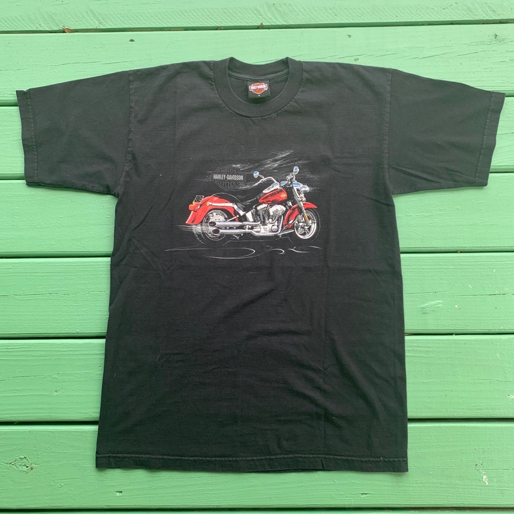 Harley Davidson Biker Black T-Shirt Size Large